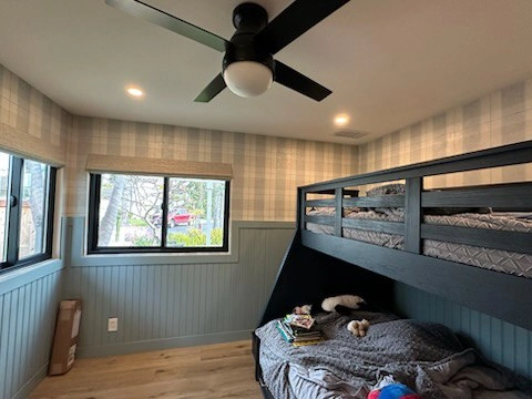 Historic home wallpaper installation in Las Vegas