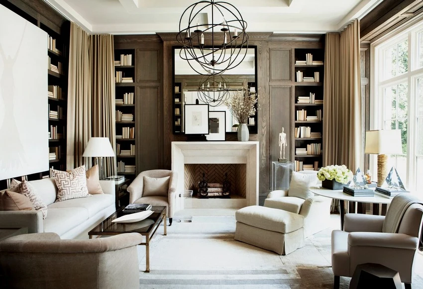 Commercial wallpaper installation - hotel lobby